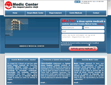 Tablet Screenshot of mediccenter.ro